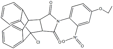 1-chloro-17-{4-ethoxy-2-[hydroxy(oxido)amino]phenyl}-17-azapentacyclo[6.6.5.0~2,7~.0~9,14~.0~15,19~]nonadeca-2,4,6,9,11,13-hexaene-16,18-dione Struktur