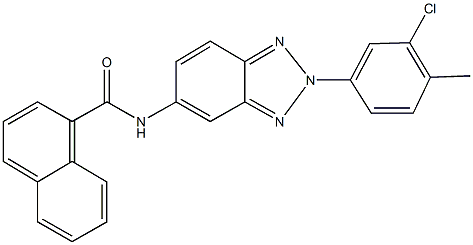 N-[2-(3-chloro-4-methylphenyl)-2H-1,2,3-benzotriazol-5-yl]-1-naphthamide Struktur