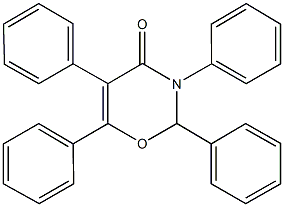 2,3,5,6-tetraphenyl-2,3-dihydro-4H-1,3-oxazin-4-one Struktur