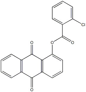 9,10-dioxo-9,10-dihydro-1-anthracenyl 2-chlorobenzoate Struktur