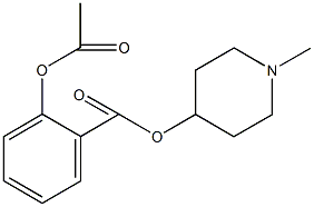 1-methyl-4-piperidinyl 2-(acetyloxy)benzoate Struktur