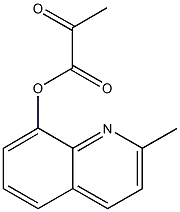 2-methyl-8-quinolinyl 2-oxopropanoate Struktur