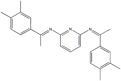 N-[1-(3,4-dimethylphenyl)ethylidene]-N-(6-{[1-(3,4-dimethylphenyl)ethylidene]amino}-2-pyridinyl)amine Struktur