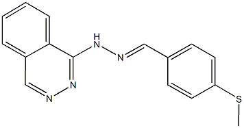 4-(methylsulfanyl)benzaldehyde 1-phthalazinylhydrazone Struktur