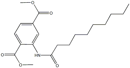 dimethyl 2-(decanoylamino)terephthalate Struktur