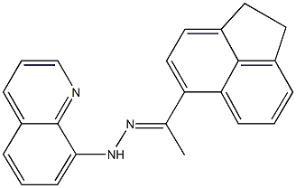 1-(1,2-dihydro-5-acenaphthylenyl)ethanone 8-quinolinylhydrazone Struktur