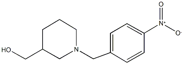 (1-{4-nitrobenzyl}-3-piperidinyl)methanol Struktur