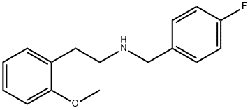 N-(4-fluorobenzyl)-2-(2-methoxyphenyl)ethanamine Struktur