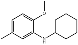 N-cyclohexyl-2-methoxy-5-methylaniline Struktur