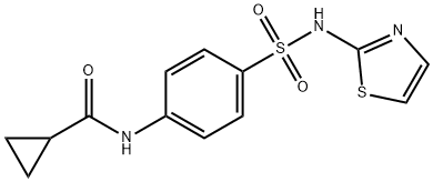 N-{4-[(1,3-thiazol-2-ylamino)sulfonyl]phenyl}cyclopropanecarboxamide Struktur