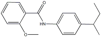 N-(4-sec-butylphenyl)-2-methoxybenzamide Struktur