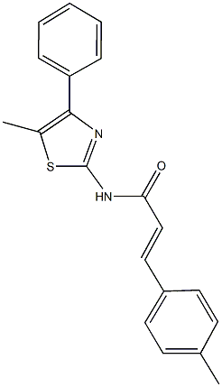 3-(4-methylphenyl)-N-(5-methyl-4-phenyl-1,3-thiazol-2-yl)acrylamide Struktur