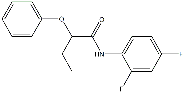 N-(2,4-difluorophenyl)-2-phenoxybutanamide Struktur