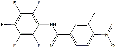 4-nitro-3-methyl-N-(2,3,4,5,6-pentafluorophenyl)benzamide Struktur