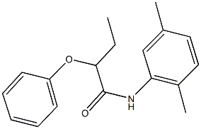 N-(2,5-dimethylphenyl)-2-phenoxybutanamide Struktur