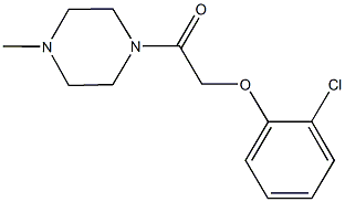 1-[(2-chlorophenoxy)acetyl]-4-methylpiperazine Struktur