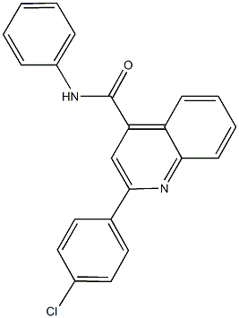 2-(4-chlorophenyl)-N-phenyl-4-quinolinecarboxamide Struktur