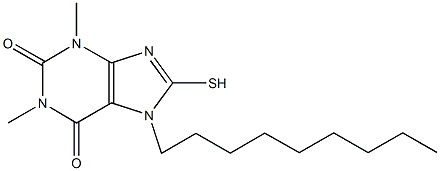 1,3-dimethyl-7-nonyl-8-sulfanyl-3,7-dihydro-1H-purine-2,6-dione Struktur