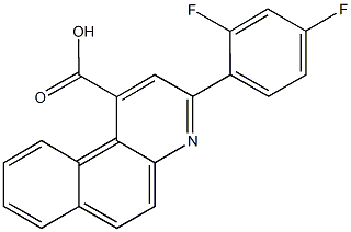 3-(2,4-difluorophenyl)benzo[f]quinoline-1-carboxylic acid Struktur