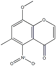 5-nitro-8-methoxy-6-methyl-4H-chromen-4-one Struktur