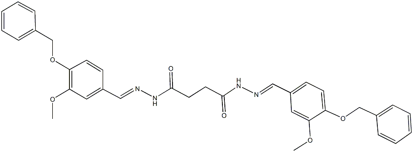 N'~1~,N'~4~-bis[4-(benzyloxy)-3-methoxybenzylidene]succinohydrazide Struktur