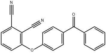 3-(4-benzoylphenoxy)phthalonitrile Struktur