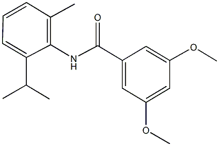 N-(2-isopropyl-6-methylphenyl)-3,5-dimethoxybenzamide Struktur