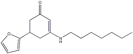 5-(2-furyl)-3-(heptylamino)-2-cyclohexen-1-one Struktur