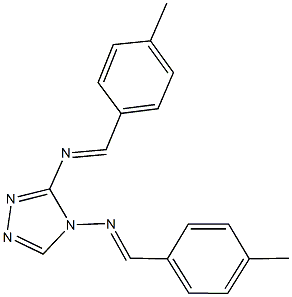 N-(4-methylbenzylidene)-N-{3-[(4-methylbenzylidene)amino]-4H-1,2,4-triazol-4-yl}amine Struktur