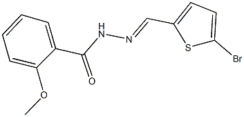 N'-[(5-bromo-2-thienyl)methylene]-2-methoxybenzohydrazide Struktur