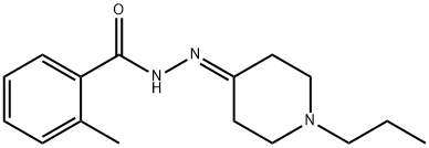 2-methyl-N'-(1-propyl-4-piperidinylidene)benzohydrazide Struktur