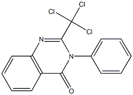 3-phenyl-2-(trichloromethyl)-4(3H)-quinazolinone Struktur