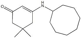 3-(cyclooctylamino)-5,5-dimethyl-2-cyclohexen-1-one Struktur