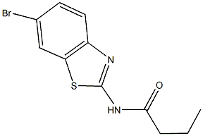 N-(6-bromo-1,3-benzothiazol-2-yl)butanamide Struktur