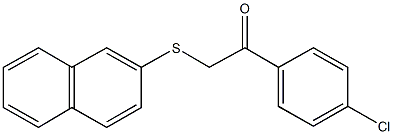 1-(4-chlorophenyl)-2-(2-naphthylsulfanyl)ethanone Struktur