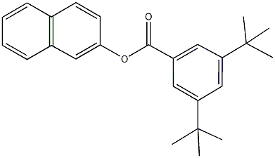 2-naphthyl 3,5-ditert-butylbenzoate Struktur