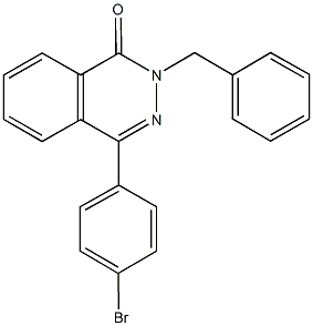 2-benzyl-4-(4-bromophenyl)-1(2H)-phthalazinone Struktur