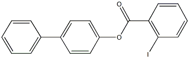 [1,1'-biphenyl]-4-yl 2-iodobenzoate Struktur