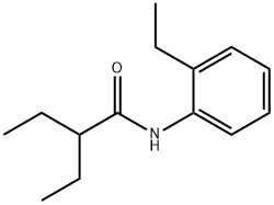 2-ethyl-N-(2-ethylphenyl)butanamide Struktur