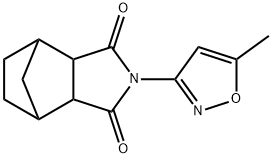 4-(5-methyl-3-isoxazolyl)-4-azatricyclo[5.2.1.0~2,6~]decane-3,5-dione Struktur