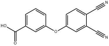 3-(3,4-dicyanophenoxy)benzoic acid Struktur