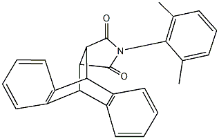 17-(2,6-dimethylphenyl)-17-azapentacyclo[6.6.5.0~2,7~.0~9,14~.0~15,19~]nonadeca-2,4,6,9,11,13-hexaene-16,18-dione Struktur