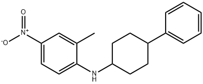 2-methyl-4-nitro-N-(4-phenylcyclohexyl)aniline Struktur