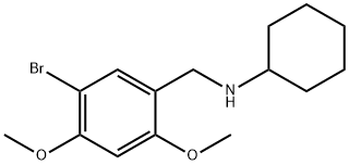 N-{[5-bromo-2,4-bis(methyloxy)phenyl]methyl}cyclohexanamine Struktur