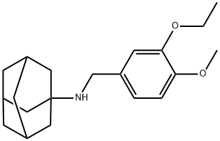 N-{[3-(ethyloxy)-4-(methyloxy)phenyl]methyl}-N-tricyclo[3.3.1.1~3,7~]dec-1-ylamine Struktur