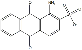 1-amino-9,10-dioxo-9,10-dihydro-2-anthracenesulfonate Struktur