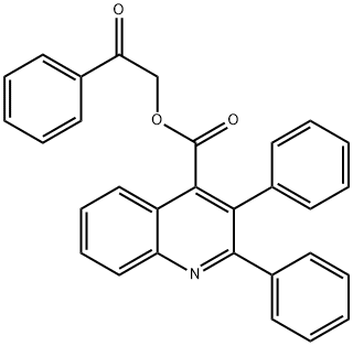 2-oxo-2-phenylethyl 2,3-diphenyl-4-quinolinecarboxylate Struktur