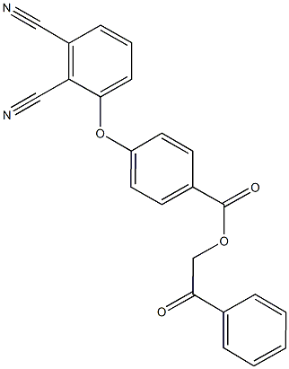 2-oxo-2-phenylethyl 4-(2,3-dicyanophenoxy)benzoate Struktur