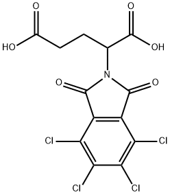 2-(4,5,6,7-tetrachloro-1,3-dioxo-1,3-dihydro-2H-isoindol-2-yl)pentanedioic acid Struktur