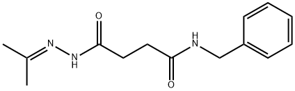 N-benzyl-4-[2-(1-methylethylidene)hydrazino]-4-oxobutanamide Struktur